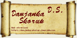 Damjanka Skorup vizit kartica
